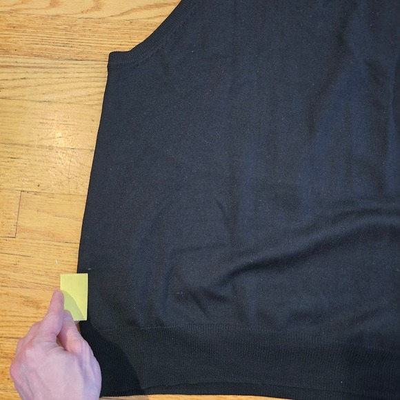 Peter Millar Golf Vest XL Black 1/4 Zip Merino Wool Normcore GrandPa Vest Mens - Picture 6 of 6